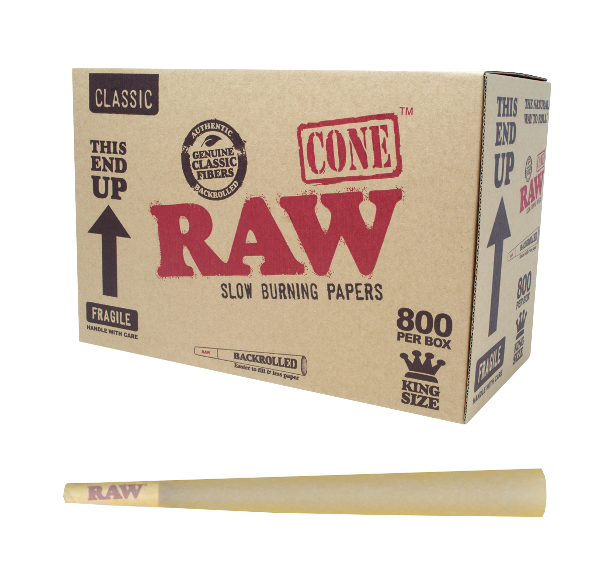 RAW King Size Cones 800